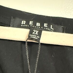 Rebel Wilson x Angels Black One Shoulder Dress